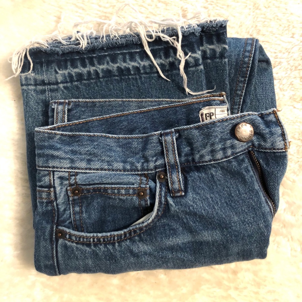 Free People Raw Hem Jeans